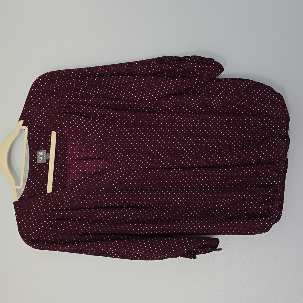 Maroon New York & Co. Blouse